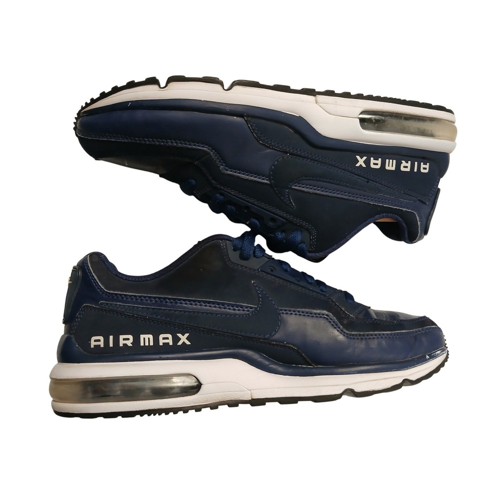 Nike Air Max LTD 3 Mens 8 Midnight Navy Blue White Sneakers 687977-400